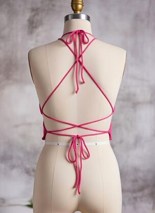 Crochet Bra Top Pattern PDF + Video Tutorial – Crop Top & Bikini Bralette DIY