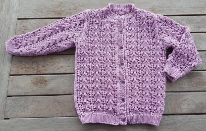 Portia - child's lacy cardigan