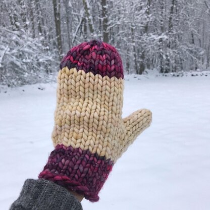 Color Block Mittens