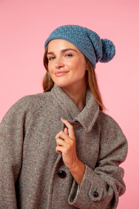 Head Cozy - Free Hat Knitting Pattern for Women in Paintbox Yarns Wool Blend Worsted - Downloadable PDF