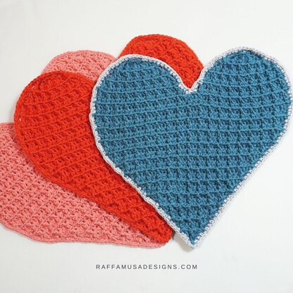 Waffle Heart Dishcloth