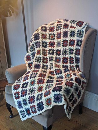 Funky granny patch blanket