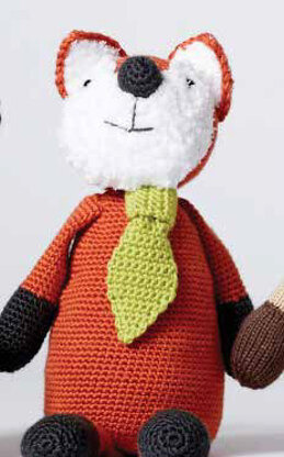 Francis The Fox Toy in Caron Simply Soft, Simply Soft Heathers and Bernat Pipsqueak - Downloadable PDF