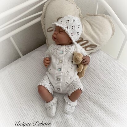 Snowdrop Romper set Knitting pattern