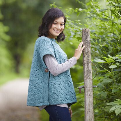 800 Tafsut Poncho - Knitting Pattern for Women in Valley Yarns Northampton