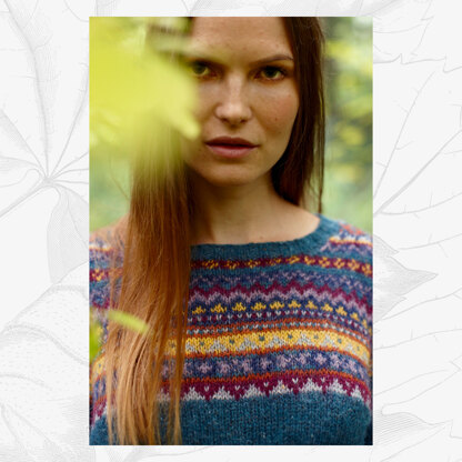 "Georgina Jumper" - Sweater Knitting Pattern For Women in Willow & Lark Woodland