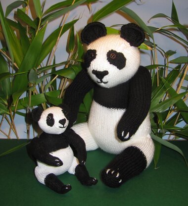 Mother and Baby Panda Toy Animals