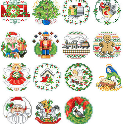 Lotsa Christmas Ornaments, Set 1 - PDF