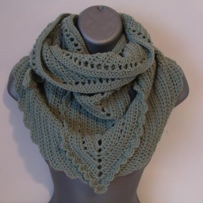 Kerchief Style Triangular Shaped Shawl