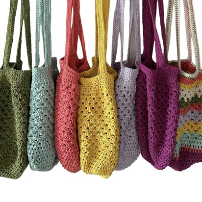 Crochet Pattern Beach Bag PDF T-shirt Yarn Bag Market Bag Pattern Reusable  -  Norway