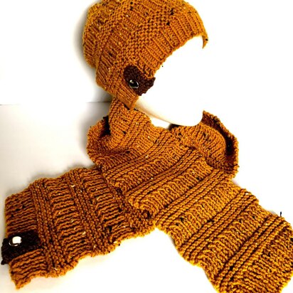 Fashionable Hat and Scarf Set