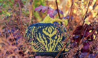 Black and Gold Colorwork Pumpkin