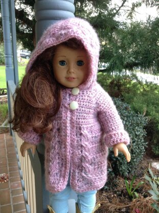 Simply Twists Cardigan For 18 Inch Doll