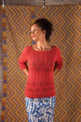 Poinsettia Sweater in Berroco Fuji - PDF360-7