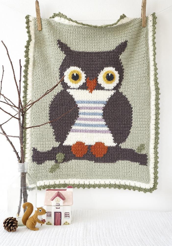 Owl 2024 crochet blanket