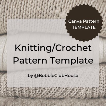 Knitting/Crochet Pattern Template