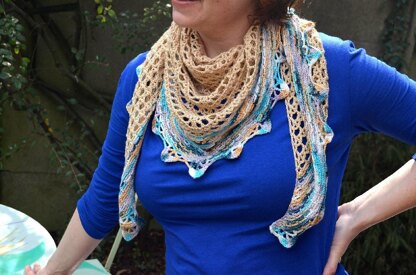 Tender sandstorm shawl