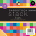 American Crafts DCWV Double-Sided Cardstock Stack 8"X8" 58/Pkg - Brights White Core, 29 Solid Colors/2ea