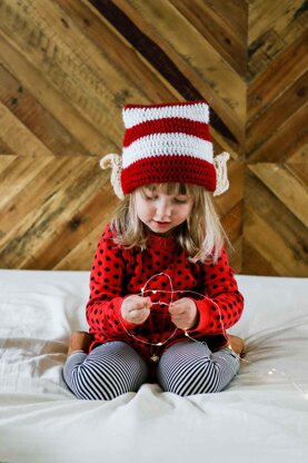 Santa's Little Helper Elf Hat with Ears