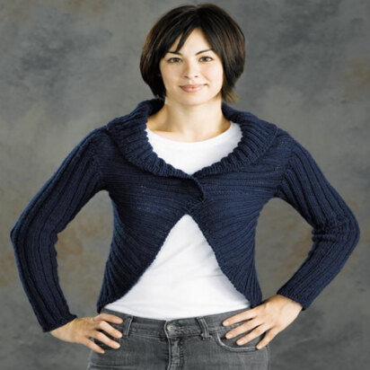 192 Midnight Special Circular Sweater - Cardigan Knitting Pattern for Women in Valley Yarns Northampton