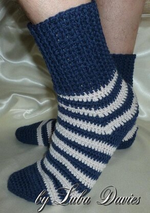 Croched Striped Socks