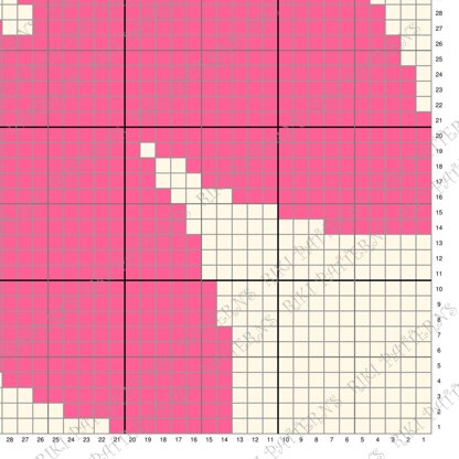 Pink Flower Beige Abstract Blanket Botanical Home Decor C2C Crochet PATTERN