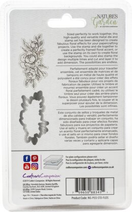 Crafter's Companion Nature's Garden Peony Stamp & Die - Floral Spray