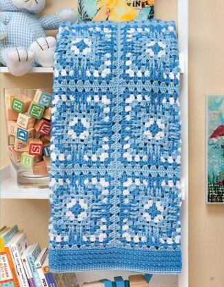 Leisure Arts Granny Square Baby Afghans Crochet eBook