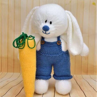 The Carrot Farmer Bunny - knitting pattern