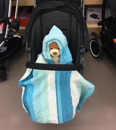 Snuggler Hooded Car Seat Blanket