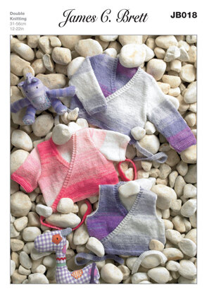 Ballet Cardigans in James C. Brett Bliss Baby DK - JB018