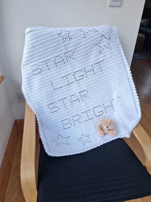 Star Light Star Bright Filet Blanket