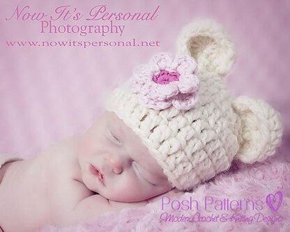 Baby Bear Hat Crochet Pattern 214