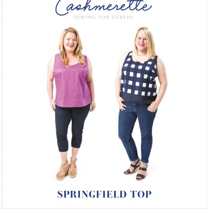 Cashmerette Springfield Top 2102 - Paper Pattern, Size 12 - 28