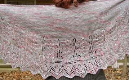 Gardenia Long Wingspan Shawl