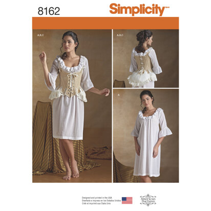 Simplicity 8162 Simplicity Misses Corset Costume 8162 - Sewing Pattern