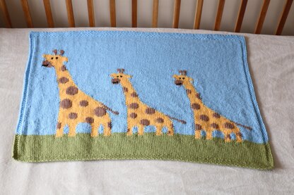 Giraffe Family Blanket