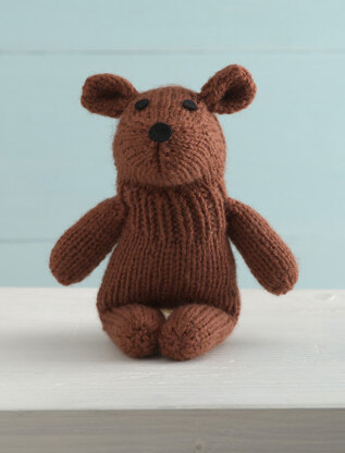 Tubby Teddy Sock Critter in Lion Brand Wool-Ease - 90570AD