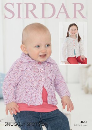 Cardigans in Sirdar Snuggly Spots DK - 4661- Downloadable PDF