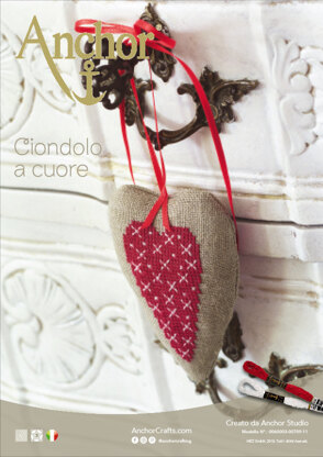 Enchanting Christmas - Hanging Heart in Anchor - Downloadable PDF