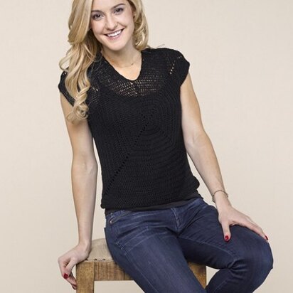 636 Crossroads Pullover - Jumper Crochet Pattern for Women in Valley Yarns 2/10 Merino Tencel