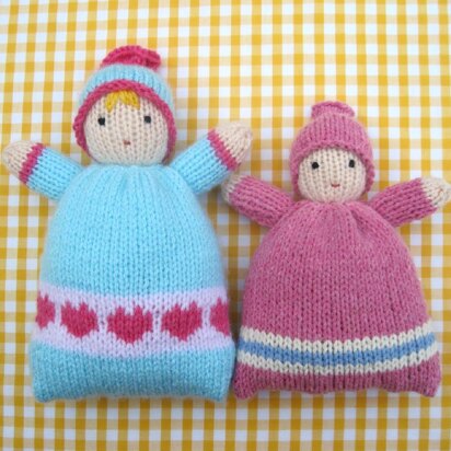 Little Sweethearts - knitted doll - knitting pattern