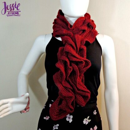 Tosh ~ Chain Ruffle Scarf