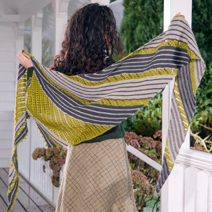 Tamdou Scarf in The Fibre Co. Cumbria Fingering - Downloadable PDF