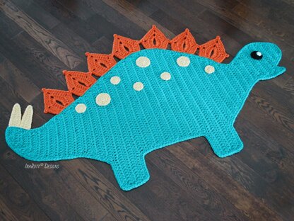 Spiky the Stegosaurus Dinosaur Rug