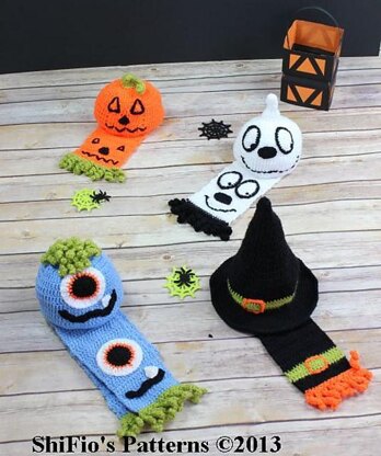 226-Halloween Hats & Scarves Crochet Pattern #226