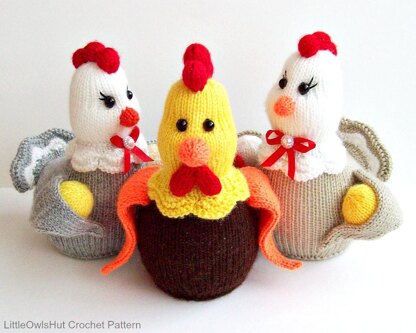 Hen and Rooster decor toy