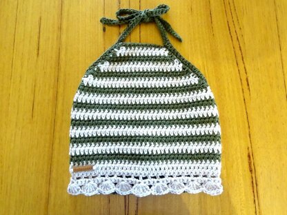 Crochet Striped Halter Top