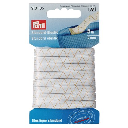 Prym Standard Elastic 7 mm x 5m White