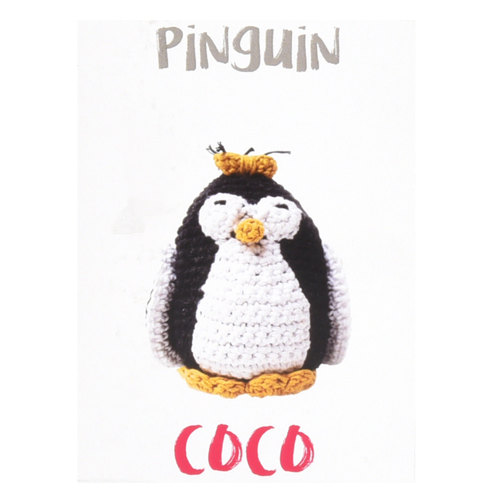 Hoooked DIY Crochet Kit Penguin Coco Eco Barbante - view 3